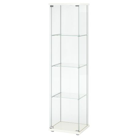 Шкаф-витрина, 43x163 см, белый IKEA DETOLF ДЕТОЛЬФ 802.691.22