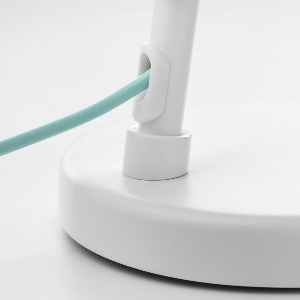 Рабочая лампа, светодиодная, белый IKEA FUBBLA ФЮББЛА 103.562.88 - схема-чертеж с размерами