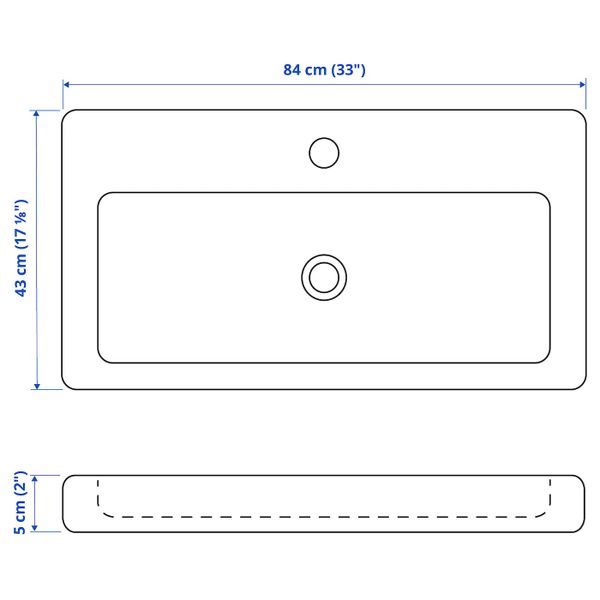 IKEA, дополнительный ракурс - схема-чертеж с размерами