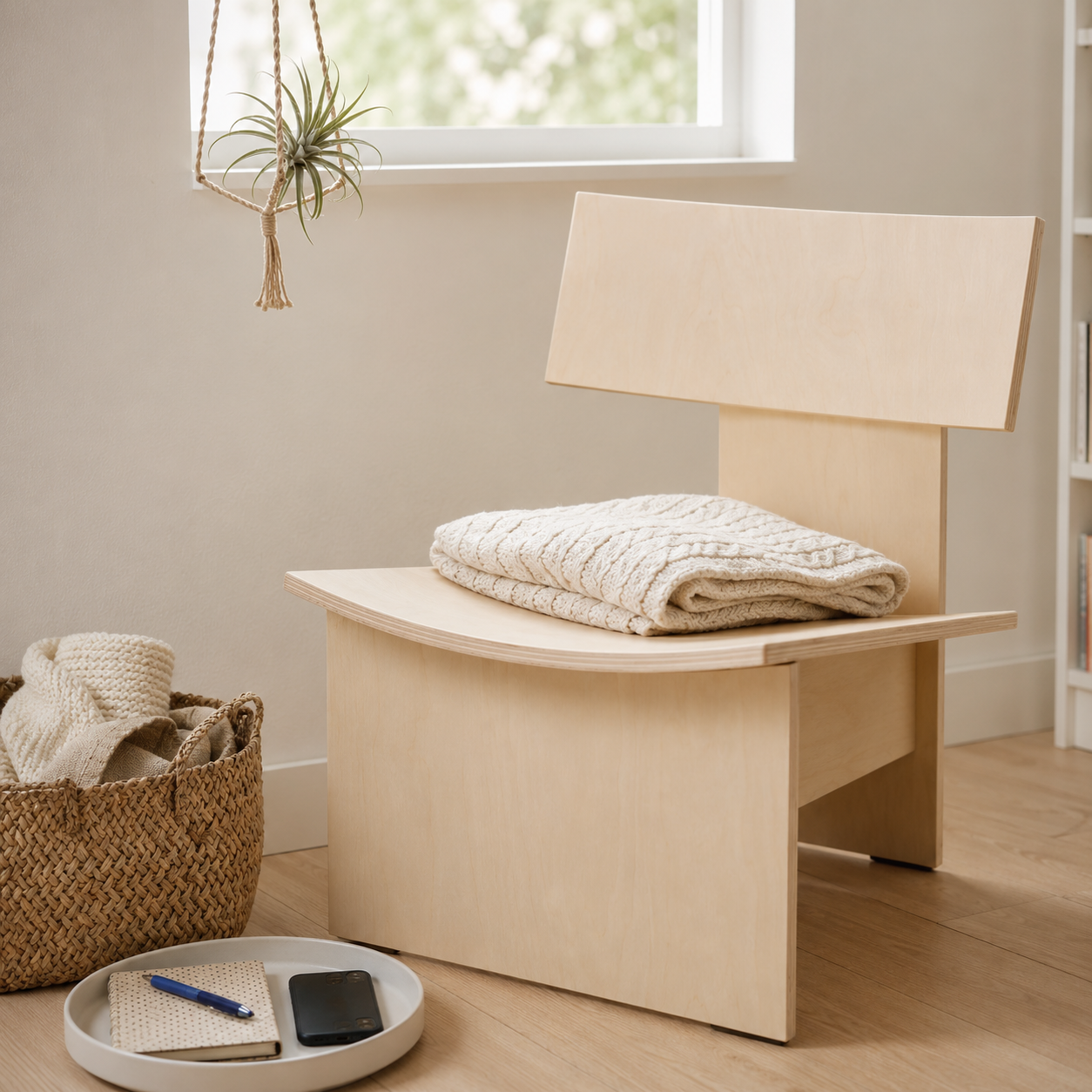 Кресло из берёзы IKEA PS 2026 — деталь конструкции пазл