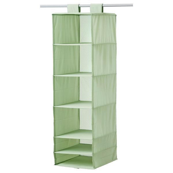 Модуль для хранения с 6 отделениями СКУББ, светло-зеленый (35x45x125 см) - фото 1