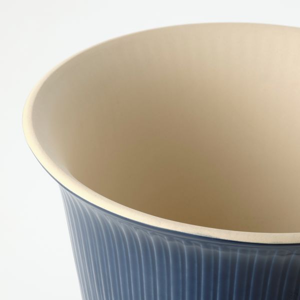 Кашпо, 19 см, для дома, улицы синий IKEA KAMOMILL КАМОМИЛ 404.852.22 - фото 4