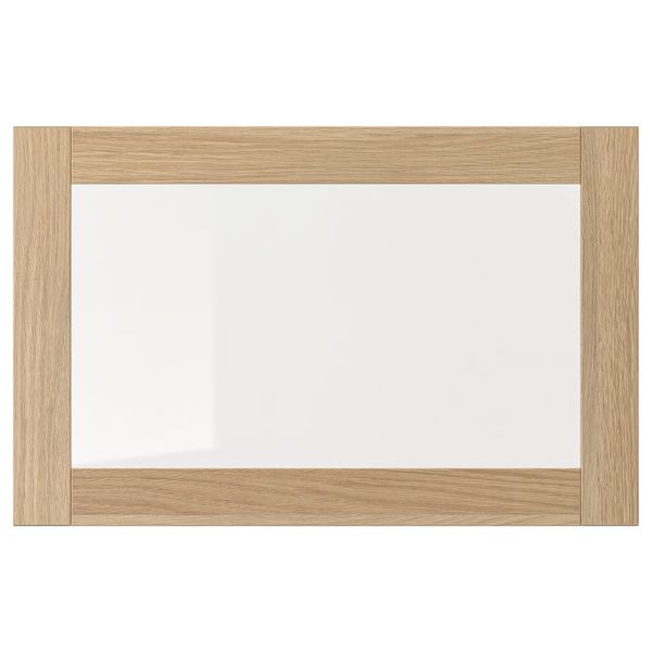 SINDVIK Стеклянная дверь - под беленый дуб/прозрачное стекло 60x38 см - фото 1