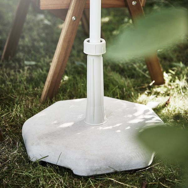 Зонт от солнца, серо-бежевый белый/Хювон серо-бежевый 180 см IKEA TVETÖ ТВЕТЁ 294.136.46 - фото 6