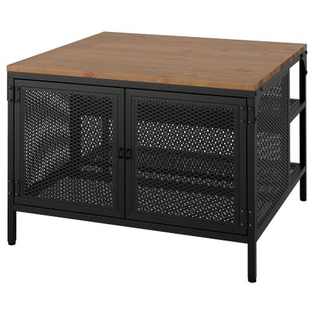 Стол-сундук, черный, 68x68x48 см IKEA FHATTEFJÄLL ХАТТЕФЬЕЛЛЬBO ФЬЕЛЛЬБО 905.395.76