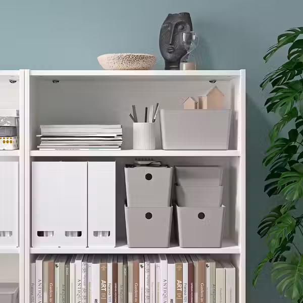 KUGGIS Контейнер - светло-серый 18x26x15 см - фото 6