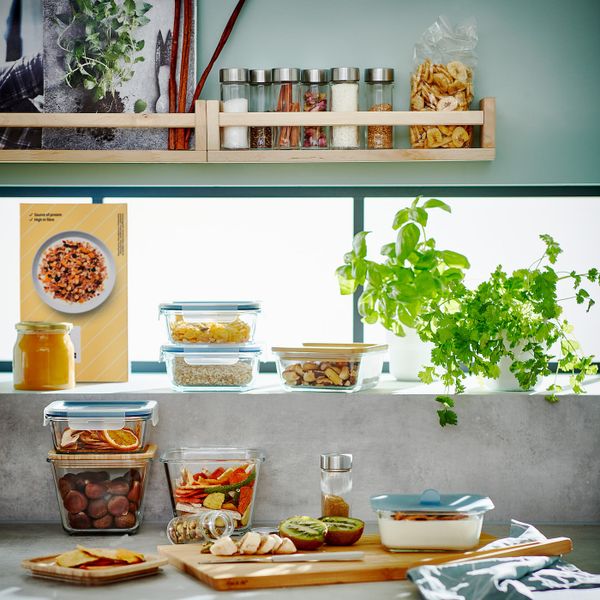 Крышка, четырехугольной формы/бамбук IKEA IKEA 365+ ИКЕА/365+ 903.819.10 - схема-чертеж с размерами