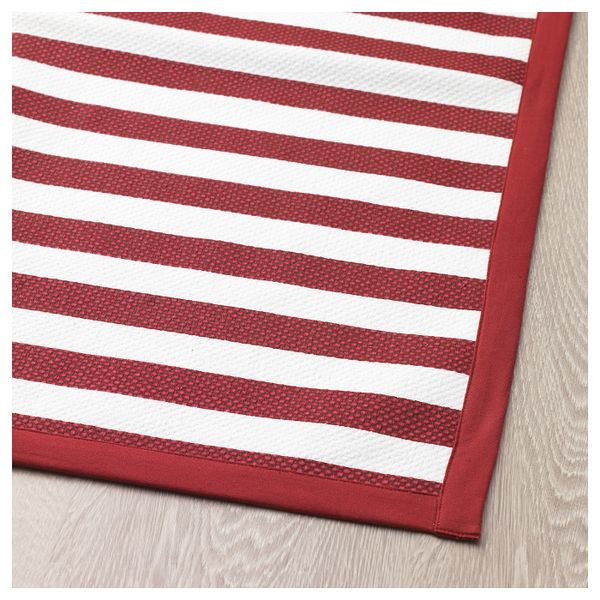 Ковер безворсовый, красный/белый, 80x150 см IKEA ВИНТЕР 2019 504.502.84 - фото 3
