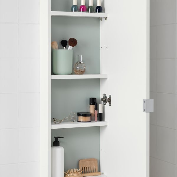 Навесной шкаф с 1 дверцей, белый 30x12x125 см IKEA LILLÅNGEN ЛИЛЛОНГЕН 303.966.36 - схема-чертеж с размерами