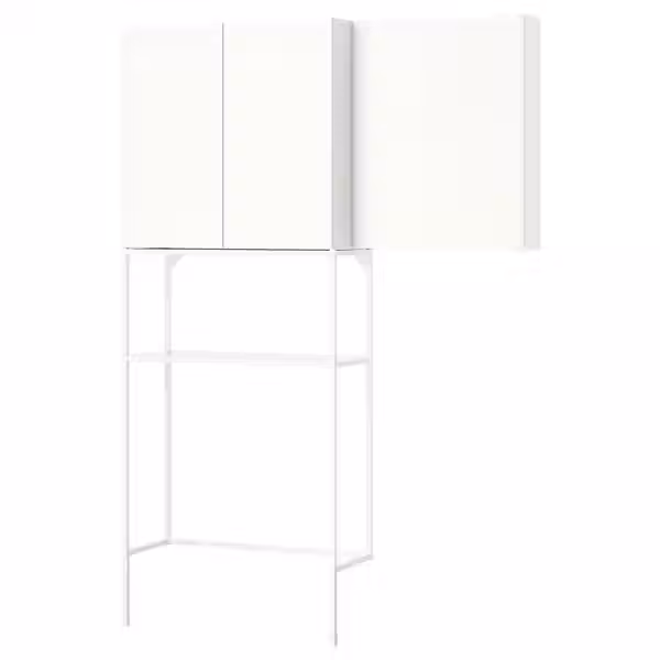 ENHET Комбинация д/хранения - белый 140x32x204 см - фото 1