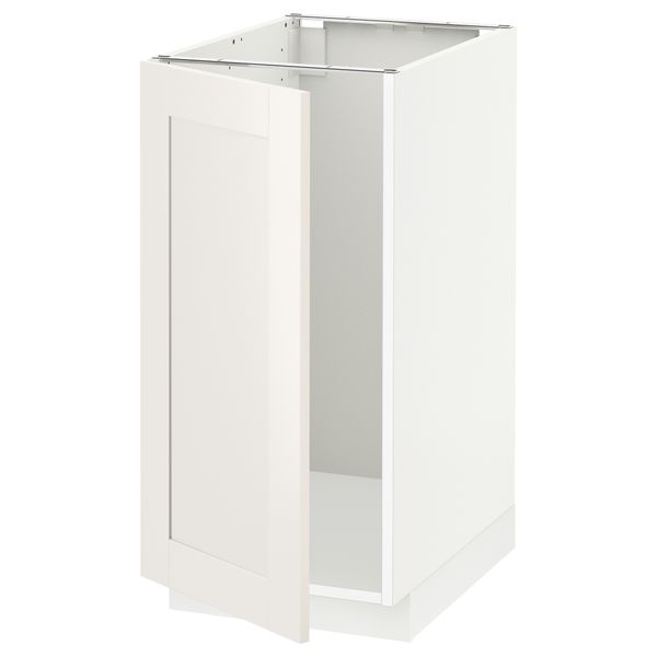 Напольный шкаф для мойки, мусорных контейнер МЕТОД, белый, Сэведаль белый (40x60 см) - схема-чертеж с размерами