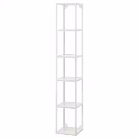 ENHET Высокий каркас с полками - белый 30x30x180 см
