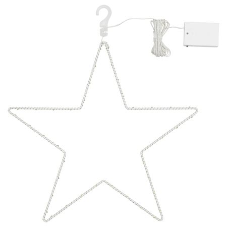 Подвесной светильник, светодиодный, с батарейным питанием, в форме звезды, 45 см IKEA СТРОЛА 804.441.35