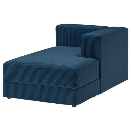 JÄTTEBO Модульная козетка, правая - с подлокотником/самласа темно-синий