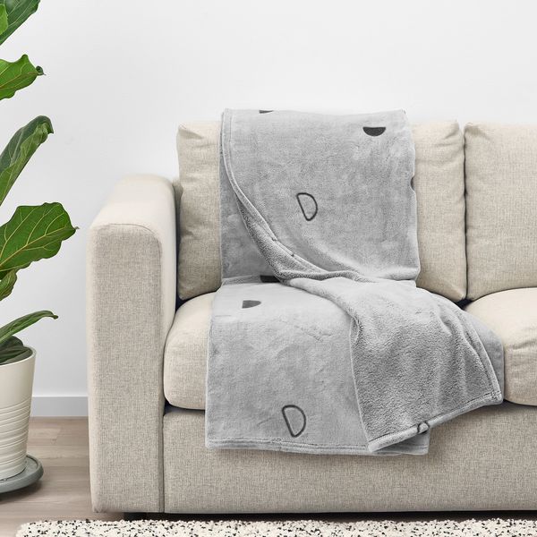 Детское одеяло, светло-серый, 130x170 см IKEA VÄNKRETS ВЭНКРЕТС 905.047.46 - фото 4