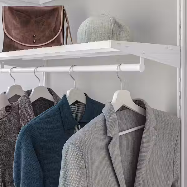 BOAXEL Гардероб, комбинация - белый 82x40x201 см - фото 4