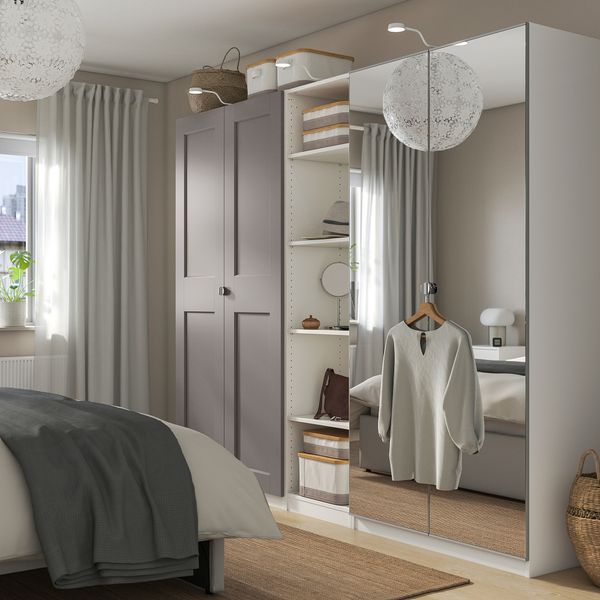 Гардероб, 250x60x201 см IKEA PAX ПАКС, GRIMO ГРИМО, VIKEDAL ВИКЕДАЛЬ 694.780.80 - схема-чертеж с размерами