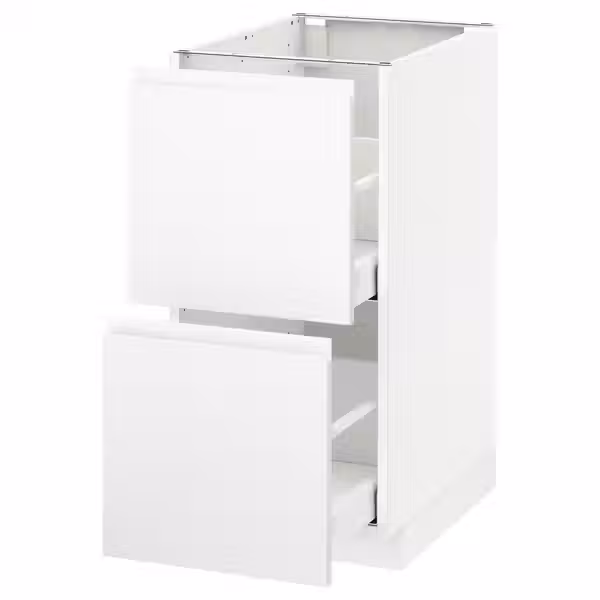 METOD / MAXIMERA Напольн шкаф 2фрнт/2выс ящ - фото 1