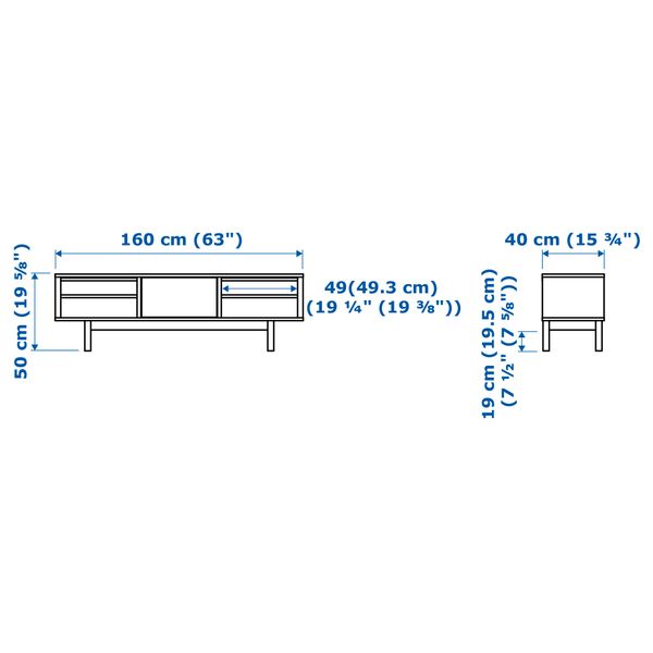 IKEA, дополнительный ракурс - схема-чертеж с размерами