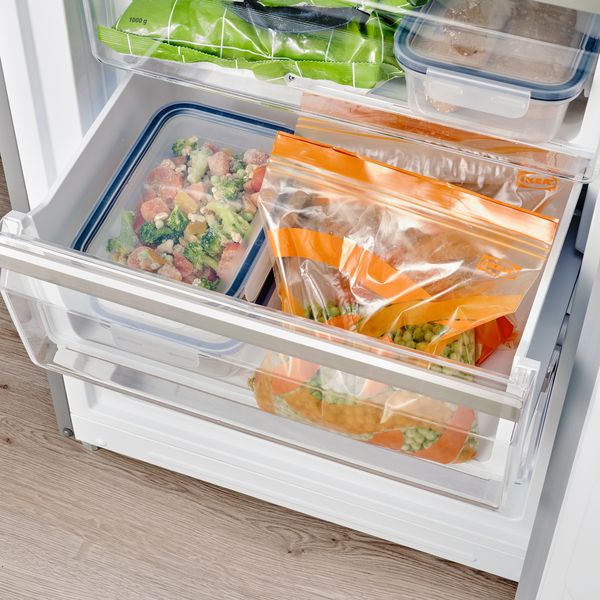 Пакет закрывающийся, 2.5 л, с рисунком, ярко-оранжевый IKEA ISTAD ИСТАД 305.536.69 - схема-чертеж с размерами