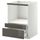 Напольный шкаф для комбинирования СВЧ, ящики МЕТОД / МАКСИМЕРА, белый, Рингульт серый (60x60 см)