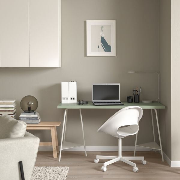 Письменный стол, 140x60 см, светло-зеленый, белый IKEA TILLSLAG ТИЛЛЬСЛАГ, LAGKAPTEN ЛАГКАПТЕН 894.782.82 - фото 5