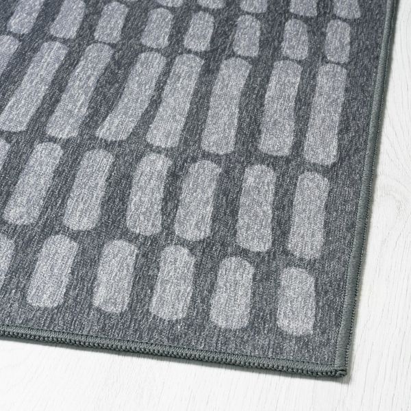 Ковер безворсовый, серый 133x195 см IKEA OMTÄNKSAM ОМТЭНКСАМ 004.694.55 - фото 2