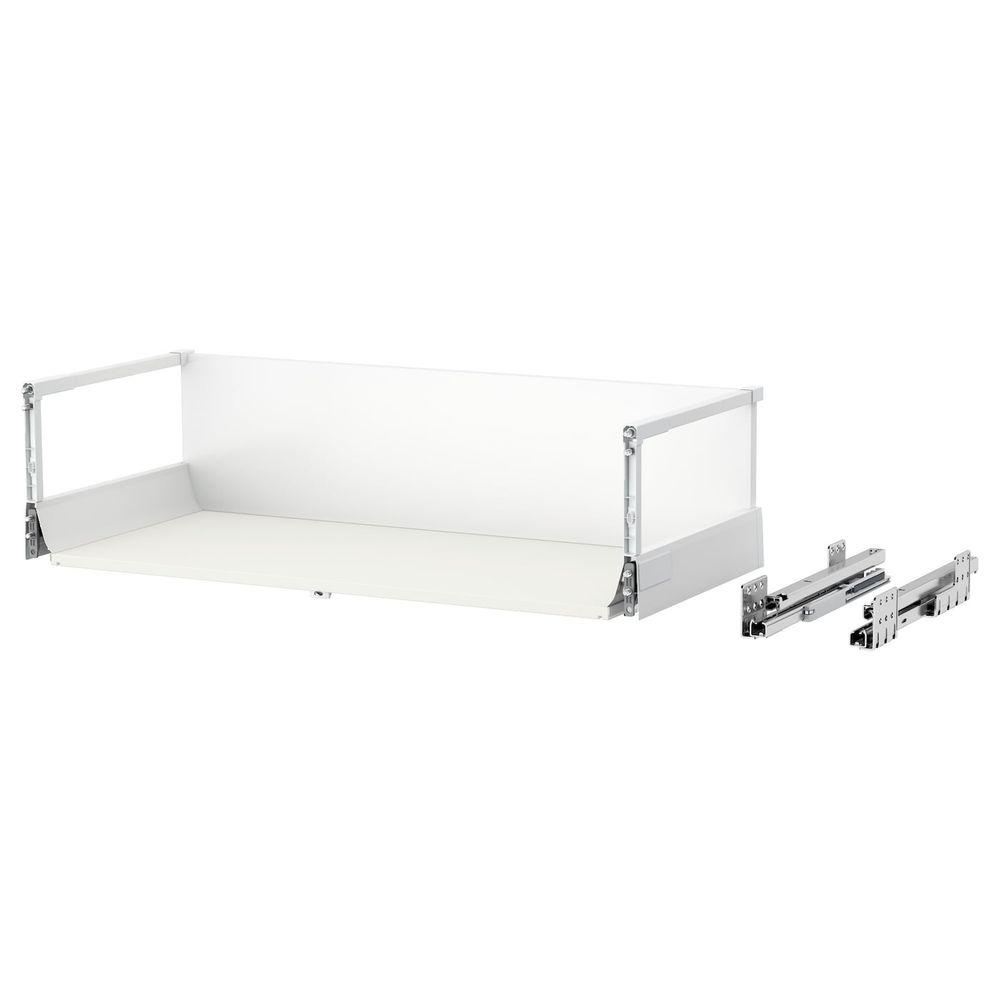Ящик, высокий, белый 80x37 см IKEA MAXIMERA МАКСИМЕРА 303.680.92 - фото 1