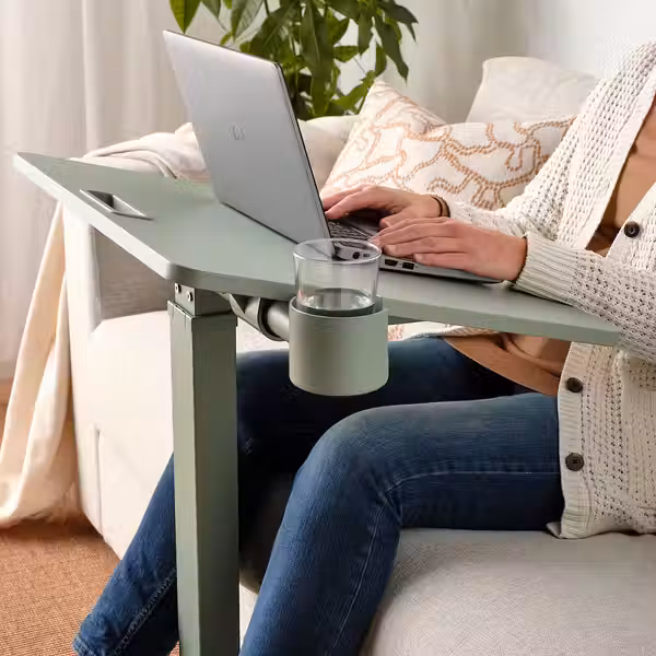 MITTZON МИТТЗОН Стол для ноутбука, на колесиках - зеленый 66x50 см - фото 10