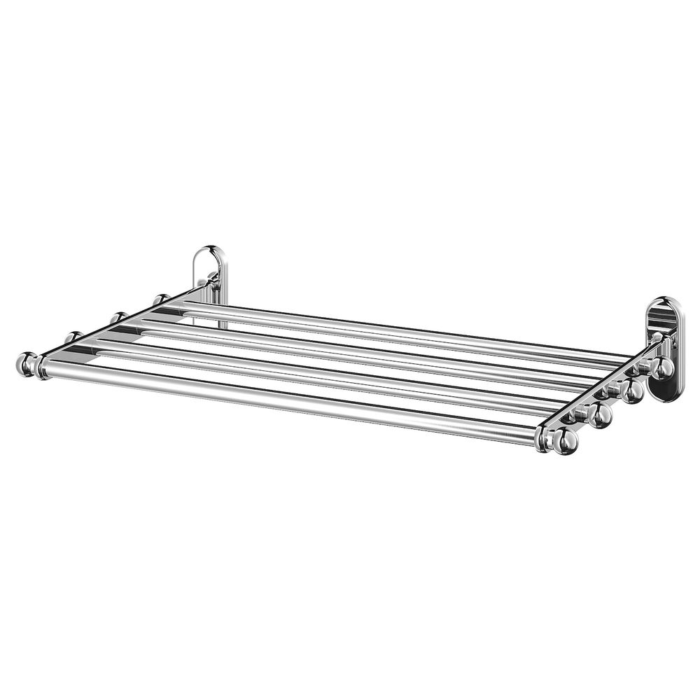 Навесной полка со штангой для/полотенца, под хром 48x28 см IKEA VOXNAN ВОКСНАН 703.497.75 - фото 1