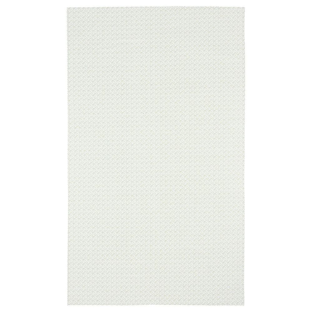 Скатерть, белый, зеленый 145x240 см IKEA INBJUDEN ИНБЬЮДЕН 004.914.61 - фото 1