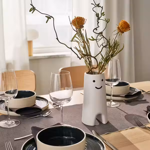 FRÖVÄXT ФРЁВЭКСТ Ваза - белый 20 см - фото 4