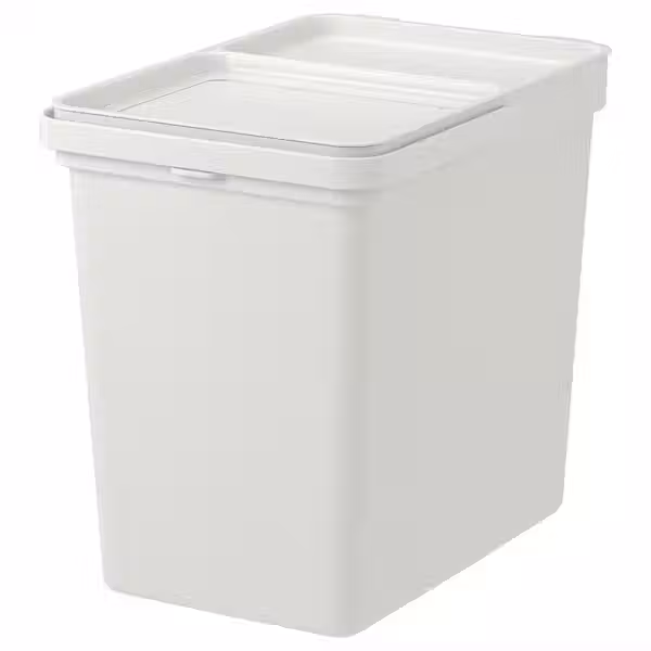 HÅLLBAR Контейнер с крышкой - светло-серый 22 л - фото 1