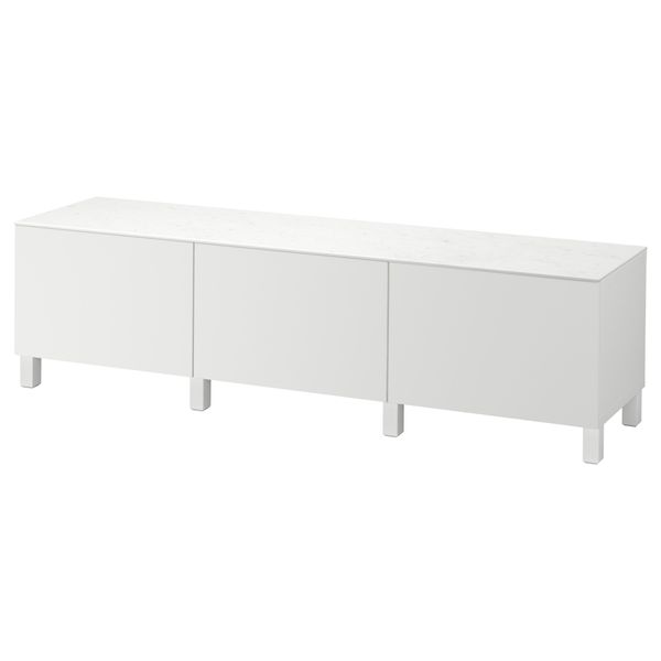 Комбинация для хранения с ящиками БЕСТО, Лаппвикен белый (180x42x48 см) - фото 1