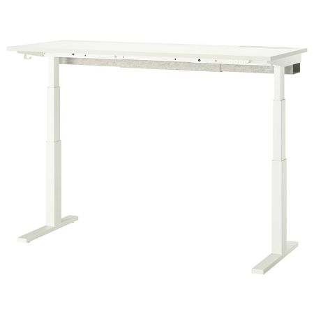MITTZON Стол/трансф - электрический белый 160x60 см
