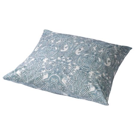 Наволочка, белый, синий 70x70 см IKEA JÄTTEVALLMO ЙЭТТЕВАЛЛМО 004.342.58