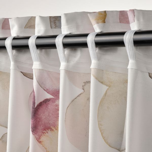 Гардины, 2 шт., 145x300 см, разноцветный IKEA SÄCKMAL 505.471.25 - фото 7