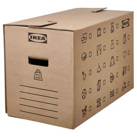 DUNDERGUBBE Коробка для переезда - коричневый 64x34x40 см/80 л