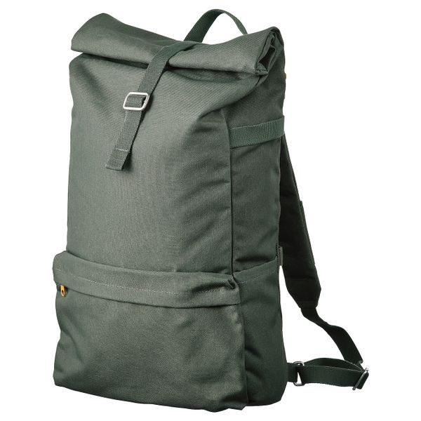 Рюкзак, оливково-зеленый 21 л IKEA DRÖMSÄCK ДРЁМСЭКК 804.412.93 - фото 1