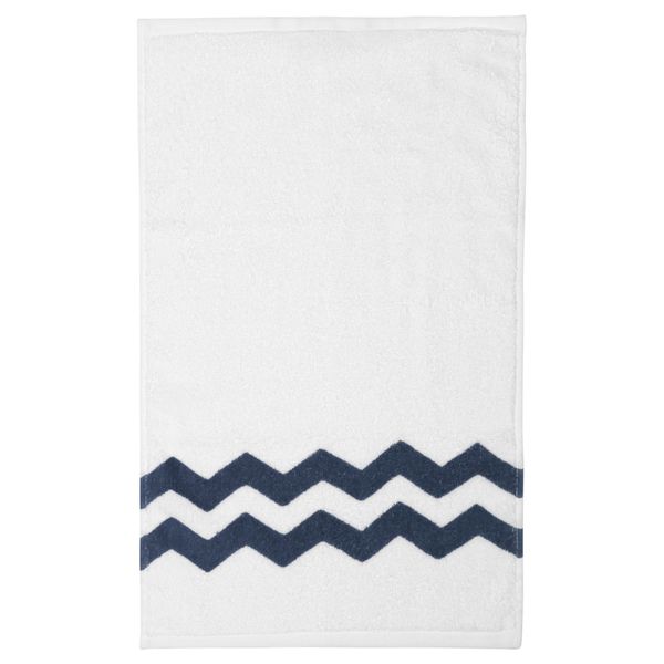 Полотенце СОММАР 2016, белый/синий (30x50 см) - схема-чертеж с размерами