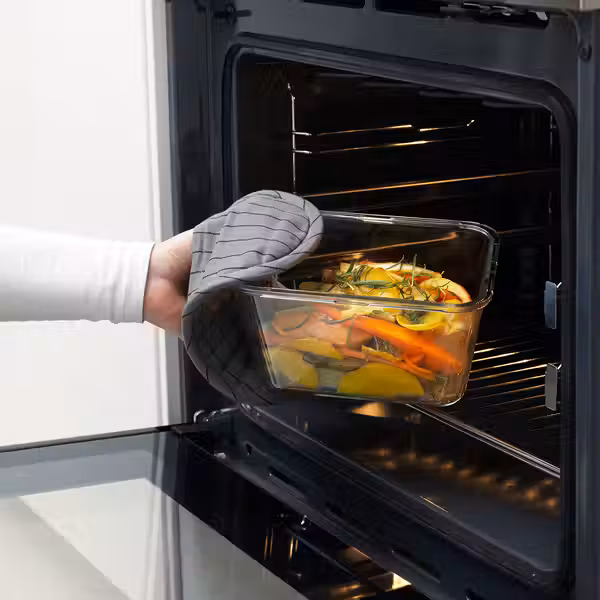 IKEA 365+ Контейнер для продуктов - прямоугольн формы/стекло 1.8 л - фото 3