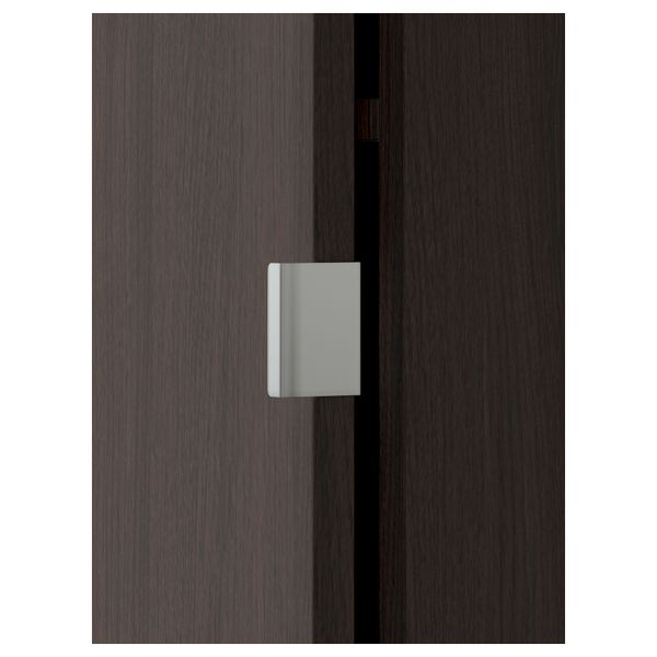 Шкаф высокий 1-дверный ЛИЛЛОНГЕН, черно-коричневый (30x38x194 см) - фото 3