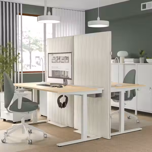 MITTZON МИТТЗОН Шумопоглощающий экран, напольный - Gunnared бежевый 90x157 см - фото 10