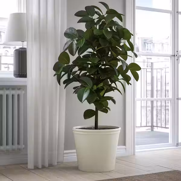 KÖRSBÄRSBJÖRK КЁРСБЭРСБЬЁРК Кашпо - светлый серо-бежевый 32 см - фото 3