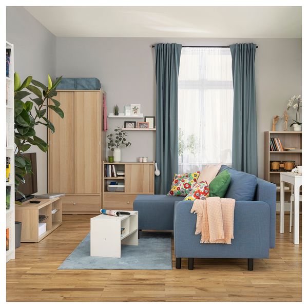 3-местный диван-кровать с козеткой, Knisa классический синий IKEA BRUKSVARA 005.759.03 - фото 4