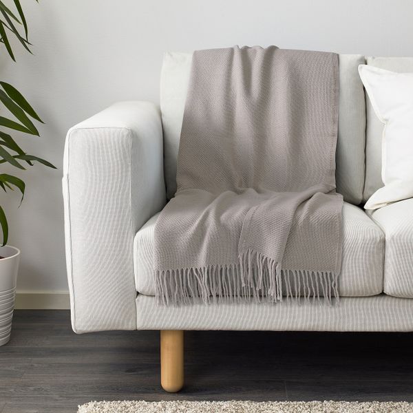 Плед, бежевый 150x200 см IKEA GULKLINT ГУЛЬКЛИНТ 805.310.57 - фото 2