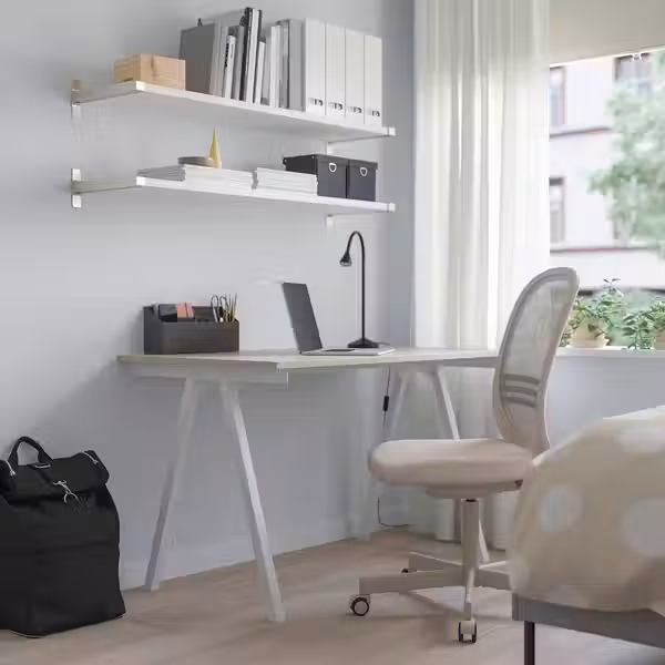 TROTTEN Письменный стол - бежевый/белый 120x70 см - фото 6