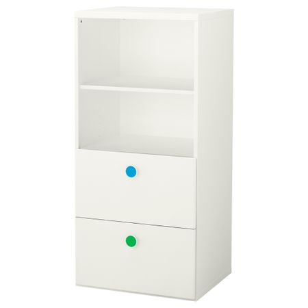 Комбинация для хранения СТУВА / ФОЛЬЯ, белый (60x50x128 см)