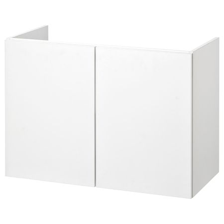 Шкаф под раковину с 2 дверцами, белый 80x40x60 см IKEA FISKÅN ФИСКОН 104.976.36