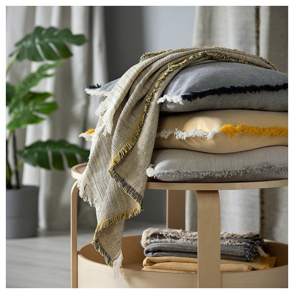 Чехол на подушку, серый, 50x50 см IKEA VÄXELBRUK 405.690.90 - схема-чертеж с размерами